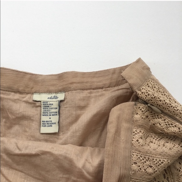 SOLD Anthropologie Odille Silk Pleat Ballet Skirt 4 - Picture 2 of 12